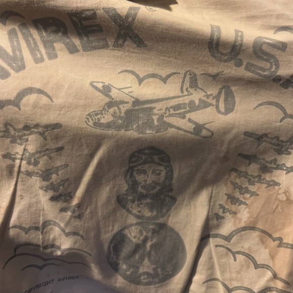 ´Bomber pilot Avirex brown 1987 leather jacket with bomber pilot lining size 44 - Picture 9 of 17